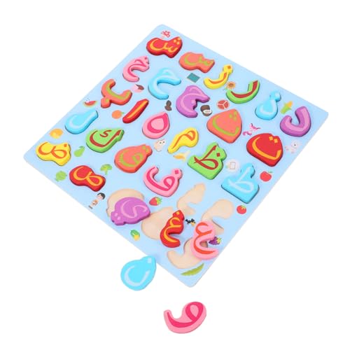 Abaodam Pädagogisches Alphabet-Puzzle Für Frühes Lernen Große Holzblöcke Lernspielzeug Für Kinder Alphabet-erkennungsspiel Kleinkindspielzeug von Abaodam