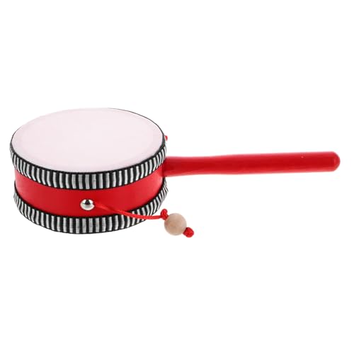 Abaodam Rasseltrommel Kleinkindspielzeug Babyspielzeug Affenspielzeug Chinesische Handtrommel Rassel Persuccion Tamburin Maracas Für Erwachsene Leuchtende Tamburine Kleine von Abaodam