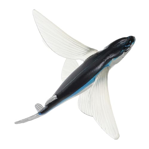 Abaodam Realistische Miniatur Fliegender Fisch Figur aus Pädagogisches Meereslebewesen Modell Wetterfestes Meeres Tier für Zuhause Unterricht und Themenpartys von Abaodam