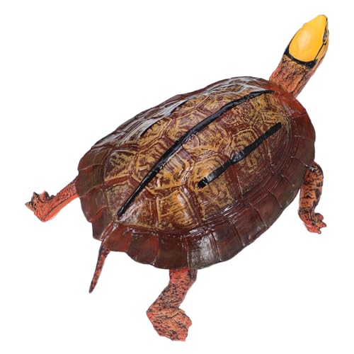 Abaodam Realistische Plastik Schildkrötenfigur Miniatur Modell für Lernspielzeug Naturgetreue Tierdekoration für Innenräume Langlebige Tischdekoration zur Kognitiven und Naturerfahrung von Abaodam