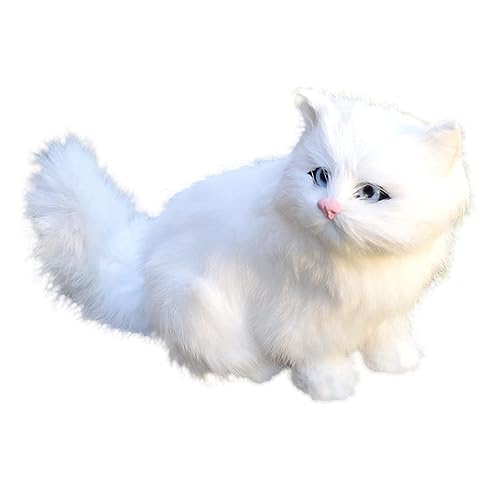 Abaodam Realistische Plüschkatze Falsches Katzenspielzeug aus Hochwertigem Material für Dekoration für Fotografie Halloween und Weihnachtsfeiern Abaodam Realistische Plüschkatze Falsches Katzenspielzeug aus Hochwertigem Material für Dekoration für Fotografie Halloween und Weihnachtsfeiern von Abaodam
