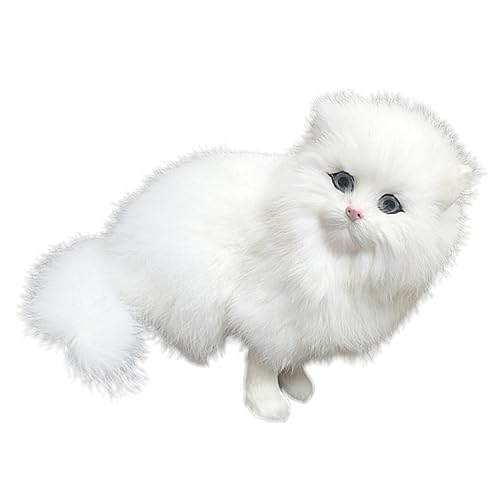 Abaodam Gefälschte Katze Puppe Realistisches Katzenmodell Pelzige Katzenfigur Spielzeug für Kinder Dekoration für Katzenliebhaber Abaodam Gefälschte Katze Puppe Realistisches Katzenmodell Pelzige Katzenfigur Spielzeug für Kinder Dekoration für Katzenliebhaber von Abaodam