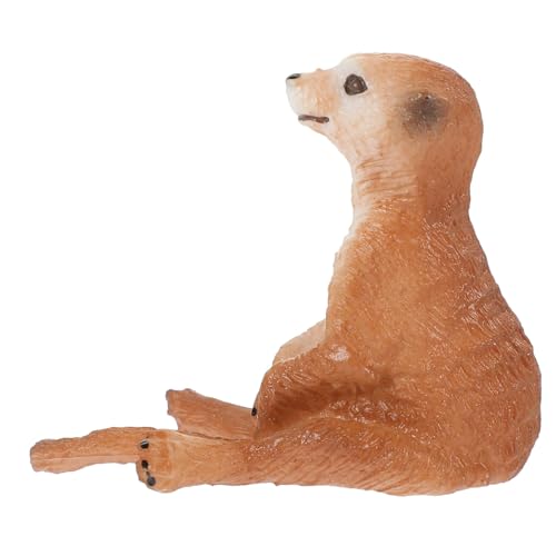 Abaodam Realistische Simulation Meerkat Figurine aus Kunststoff Lebensnahes Tiermodell für Kinderzimmer Heimdekoration und Lernspielzeug von Abaodam