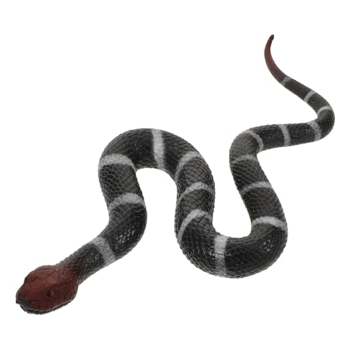 Abaodam Realistische TPR Schlange Weiches Flexibles Simulationstier Große Silberne Ringelschlange Gruselige Halloween-Dekoration Vielseitige Garten Partyrequisite Kindersicher und Abaodam Realistische TPR Schlange Weiches Flexibles Simulationstier Große Silberne Ringelschlange Gruselige Halloween-Dekoration Vielseitige Garten Partyrequisite Kindersicher und von Abaodam