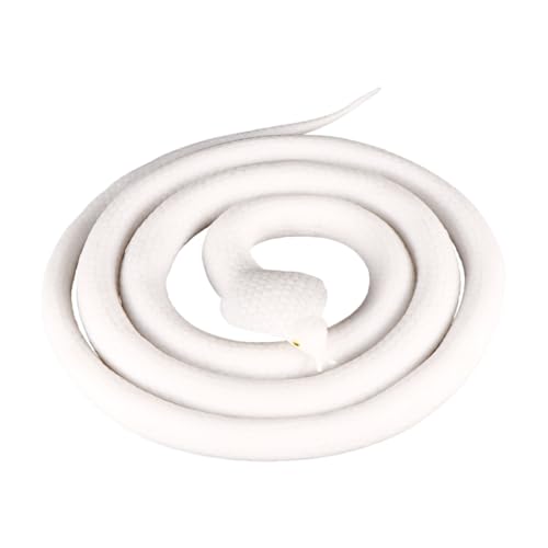 Abaodam Realistische Weiße Plastikschlange Schlangen streichspielzeug für Erwachsene Langlebig Vielseitig Halloween Party Dekoration Geschenk von Abaodam