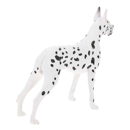 Abaodam Realistisches Dänischer Dogge Modell Kunststoff Figur Lebensecht Dekorativ für Zimmer Garten Büro Künstliches Hundemodell Detailgetreu Langlebig von Abaodam