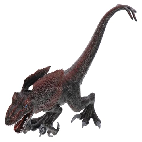 Abaodam Realistisches Dinosaurier Modell Kinderzimmer Dekoration Schwarzer Dualrücken Dinosaurier Figur für Geburtstagsfeier und Party Zubehör von Abaodam