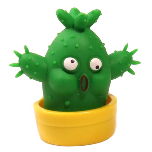 Abaodam Realistisches Kaktus Stressspielzeug aus TPR Lustiges Dehnbares Dekoratives Fake Cactus Modell Zappelspielzeug zur Stressreduktion für Erwachsene von Abaodam