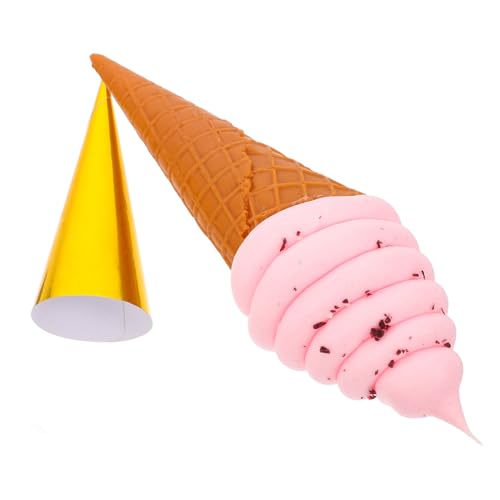 Abaodam Realistisches PVC Eiscreme Modell Eistüte Dekoration Fotorequisite Lebensechte Simulation Für Schaufenster Miniaturhaus Display Abaodam Realistisches PVC Eiscreme Modell Eistüte Dekoration Fotorequisite Lebensechte Simulation Für Schaufenster Miniaturhaus Display von Abaodam