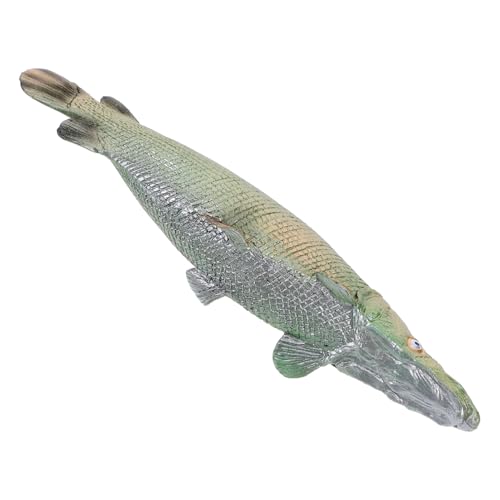 Abaodam Realistisches Plastikspielzeug Atractosteus Spatula Fischmodell Langlebige Robuste Kunststofffigur Pädagogisches Meereslebewesen für Dekoratives Aquarium und Partyaccessoire von Abaodam