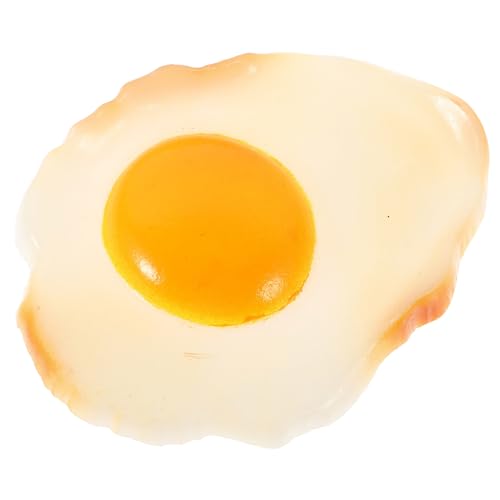 Abaodam Realistisches Spiegelei Modell aus PVC Künstliches Fried Egg Dekor für Restaurant Hotel und Fotografie Vielseitiges Küchen und Requisit Leichtes Kompaktes Essen Deko Zubehör von Abaodam