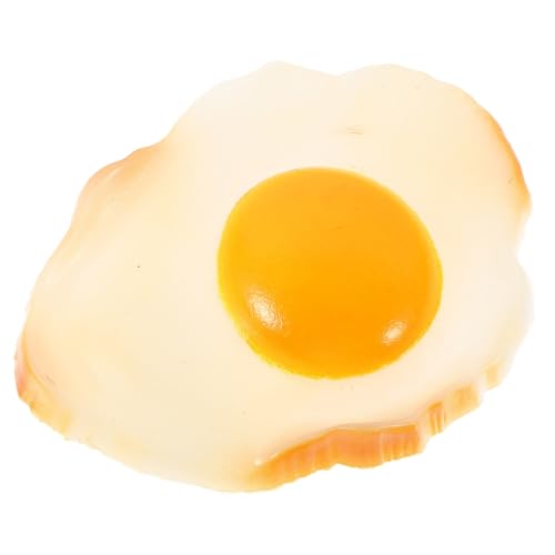 Abaodam Realistisches Spiegelei Modell aus PVC Lebensnahe Küchen Deko Bruchsicheres Fake Fried Egg Ornament für Restaurant Fotorequisite und Spielküche Korrosiv und Langlebig von Abaodam