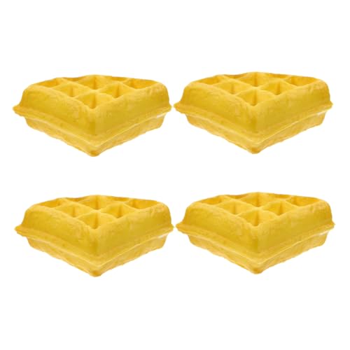 Abaodam Realistisches Waffelmodell, dekorativ, für Zuhause, Restaurant, Party, Display, lebensechte Lebensmittel-Requisiten für Küche, Dekoration, Feiertage, Feiern, 4 Stück Abaodam Realistisches Waffelmodell, dekorativ, für Zuhause, Restaurant, Party, Display, lebensechte Lebensmittel-Requisiten für Küche, Dekoration, Feiertage, Feiern, 4 Stück von Abaodam