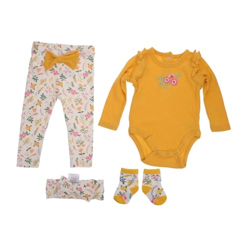 Abaodam Reborn Babypuppen Kleidung Set aus Baumwolle Realistisches Atmungsaktives Outfit mit Langärmligem Oberteil Hose Socken und Haarband Weiche Hautfreundliche Puppenkleidung für Abaodam Reborn Babypuppen Kleidung Set aus Baumwolle Realistisches Atmungsaktives Outfit mit Langärmligem Oberteil Hose Socken und Haarband Weiche Hautfreundliche Puppenkleidung für von Abaodam