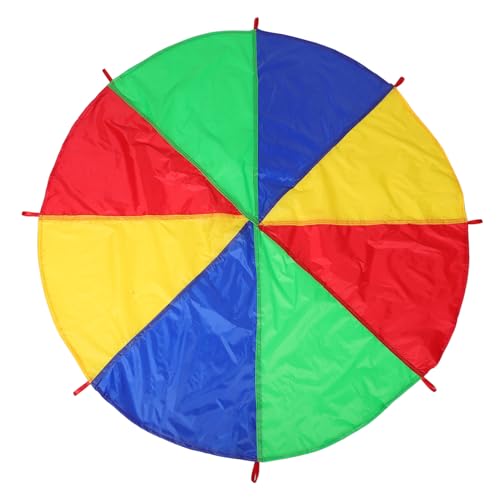 Abaodam Regenbogen Fallschirme Für Kinder Outdoor -spielausrüstung Vorschule Lernaktivitäten Team Spielspielzeug Für Kinder Gymnastic Cooperative Spiele Abaodam Regenbogen Fallschirme Für Kinder Outdoor -spielausrüstung Vorschule Lernaktivitäten Team Spielspielzeug Für Kinder Gymnastic Cooperative Spiele von Abaodam