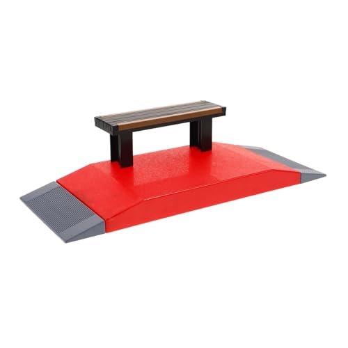 Abaodam Parkzubehör Skateboard-Rampe Aus Kunststoff Mini-Skatepark-Requisiten Finger-Skate-Modell Für Die Entwicklung Von Fähigkeiten Bei Kindern Und Erwachsenen von Abaodam