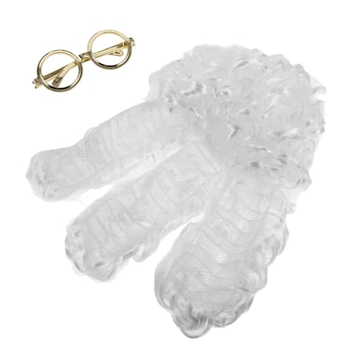 Abaodam Richter Perücken cosplay perücke faschingsperücke goldene brille weiße perücke weiße haare perücke lockige perücke Rechtsanwalt Perücke Richterzubehör Richter koloniale Perücke PVC Abaodam Richter Perücken cosplay perücke faschingsperücke goldene brille weiße perücke weiße haare perücke lockige perücke Rechtsanwalt Perücke Richterzubehör Richter koloniale Perücke PVC von Abaodam