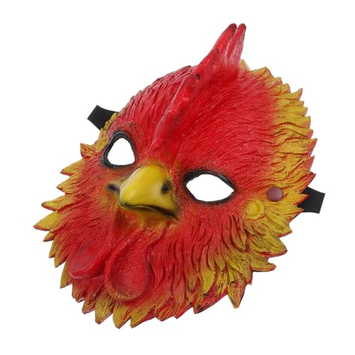 Abaodam Rooster Cosplay Maske Halloween Party Tierkopfmaske Leichtes Material Komfortabel Tragbar für Halloween Kostüm und Fasching von Abaodam