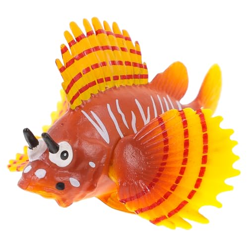 Abaodam Rotfeuerfisch-Modell kinderzimmerdeko für kinderspielsachen Animal Figures meerestiere spielzeuge Modell Einer Tierfigur Desktop-Schildkrötendekoration Plastik von Abaodam