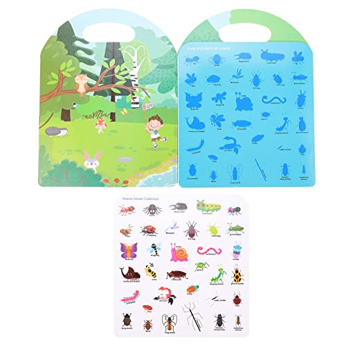 Abaodam Lernspielzeug Für Kleinkinder Im Vorschulalter – Stickerbuch-Spielzeug – Frühpädagogisches Beschäftigungsbuch Für Kinder Für Autofahrten von Abaodam
