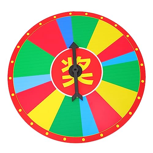 Abaodam Runder Wandhängender Gewinnrad Spielpreis Drehrad für Partys für Verlosungen Spieleabende Klassenräume und Feiertagsaktivitäten Abaodam Runder Wandhängender Gewinnrad Spielpreis Drehrad für Partys für Verlosungen Spieleabende Klassenräume und Feiertagsaktivitäten von Abaodam