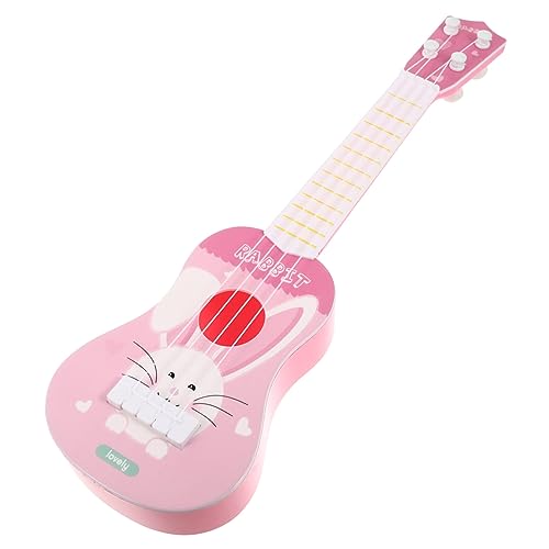 Abaodam Pädagogisches Gitarren-Kinder-Ukulele-Spielzeug-hase-Ukulele-Kleinkind-frühlern-musikinstrumenten-Set von Abaodam