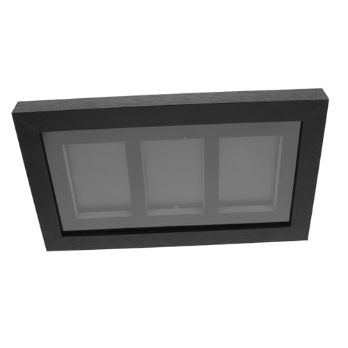 Abaodam Sammelkartenanzeige kartenhalter kartenständer Baseball-Karten-Vitrine Kartenausstellungsständer kartenaufbewahrung Baseball-Kartenrahmen Vitrine für Sammelkarten Faserplatte Black von Abaodam