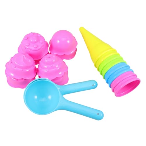 Abaodam Sandspielzeug Eiscreme Eistüten Sandformen mit Schaufel Stabiles Kunststoffspielzeug für Strand Sandkasten und Indoor Kreatives Sandspielzeug für Jungen und Mädchen Abaodam Sandspielzeug Eiscreme Eistüten Sandformen mit Schaufel Stabiles Kunststoffspielzeug für Strand Sandkasten und Indoor Kreatives Sandspielzeug für Jungen und Mädchen von Abaodam