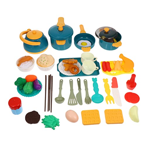Abaodam Satz Spielhaus Spielzeug Spielzeug-Kochgeschirr Spielzeug für kleine Mädchen geschirrset kinderküche Kitchen Set for Kinderspielzeug Spielzeug für Kleinkinder Kochutensilien von Abaodam