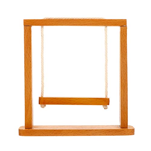 Abaodam Holzschaukel Puppenhaus Dekoration Miniatur Möbel Für Puppenhäuser Kreatives Accessoire Für Kinderzimmer Langlebig Und Kunstvoll Gestaltet Für Einrichtung Von Spielzeugen von Abaodam