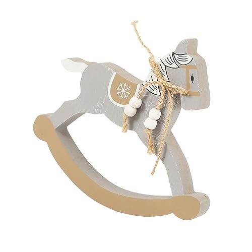 Abaodam Schaukelpferd Ornament kinderzimmer zubehör für spielsachen für weihnachtadeko holzspielzeug Coupe Hobby Schaukelpferd Tischdekoration aus Holz MDF Abaodam Schaukelpferd Ornament kinderzimmer zubehör für spielsachen für weihnachtadeko holzspielzeug Coupe Hobby Schaukelpferd Tischdekoration aus Holz MDF von Abaodam