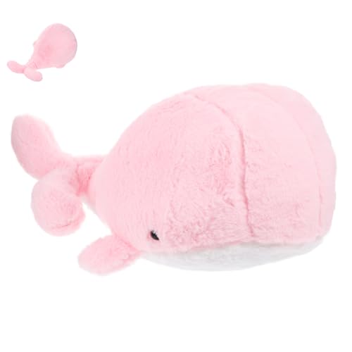 Abaodam Schlafzimmer Puppe Ornament Gefüllte Kinderpuppe Cartoon-Puppe Gefüllte Walpuppe Wal-Puppe Walpuppe Für Stofftierpuppe Walpuppe Für Den Haushalt Plüsch Rosa von Abaodam