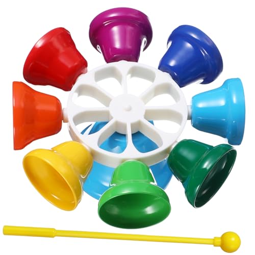 Abaodam Schlaginstrument Handglocke Pädagogisches Musikspielzeug für Farberkennung und Gehirnentwicklung für Kindergärten und Lernzentren von Abaodam