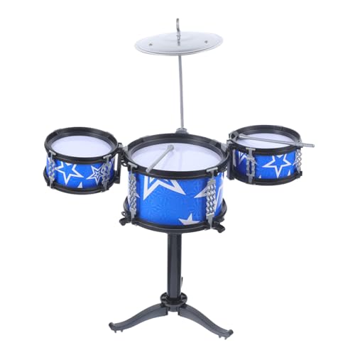 Abaodam Schlagzeug Set Blau Pädagogisches mit Zwei Trommelstöcken Realistische Schlagzeug Simulation Sicherer Fördert Sensorische Entwicklung und Musikalisches Interesse Abaodam Schlagzeug Set Blau Pädagogisches mit Zwei Trommelstöcken Realistische Schlagzeug Simulation Sicherer Fördert Sensorische Entwicklung und Musikalisches Interesse von Abaodam