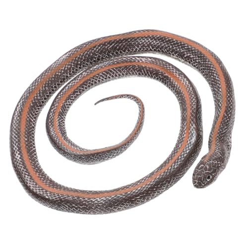 Abaodam Schlangenmodell Schlange kinderspielzeug lustiges Schlangenfigur ferngesteuerte Schlange Schlangenerkennungsmodell Desktop-Schlangendekoration Plastik Dark Grey von Abaodam