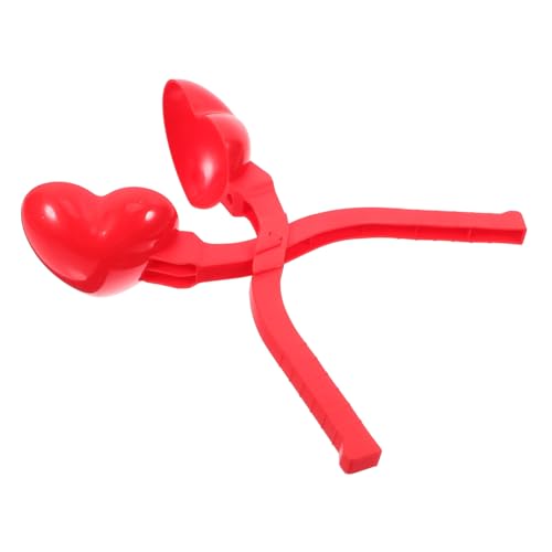 Abaodam Schneeball- Outdoor Schneeclip- Werkzeuge Zur Schneeräumung Schneeklammer Schneeclip -Werkzeug Schneeerzeuger-Clips Schneeballmacher Rot Plastik von Abaodam