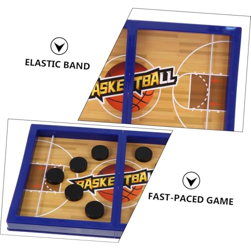 Abaodam Schnelles Sling Puck Tischspiel Basketballstil Spielset für Drinnen und Draußen Interaktives Familienspiel Ab Jahren Tragbares Geschicklichkeitsspiel für Freunde und von Abaodam