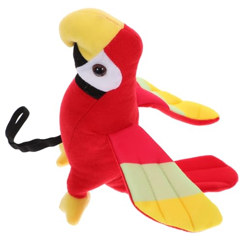 Abaodam Schulterpapageipuppe Künstliche Papageienmodelle Schulterpapagei Gefälschter Papagei Stofftierpapagei Für Taube Krabbenspielzeug Papageienschulter Vogelspielzeug von Abaodam