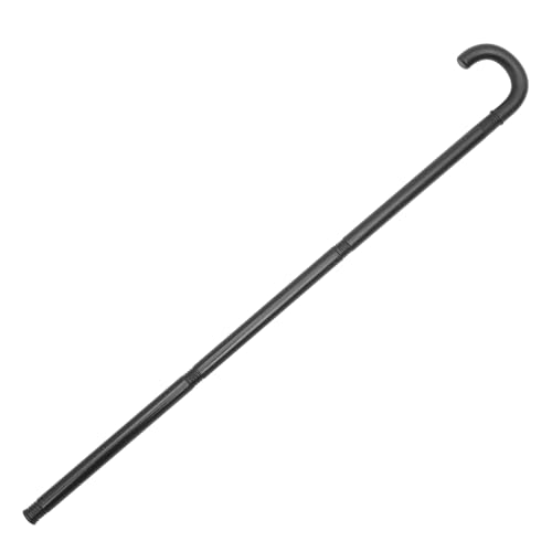 Abaodam Schwarze Magierkrücke aus Leichtem Kunststoff Stabile Party Requisite für Halloween Karneval Rollenspiel und Bühnenperformance von Abaodam