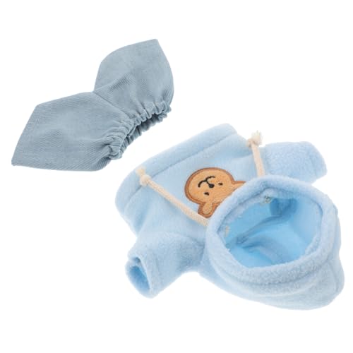 Abaodam Set Plüsch Kuscheltier Zubehör Puppen Hoodies Kapuzenpullover Plüsch Puppenkostüm Für Kuscheltier Kostüm Plüschbär Bekleidung Kapuzenpullover Für Puppen Stoff von Abaodam