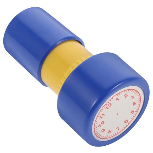 Abaodam Stempel Lehrerstempel Kinder Rund Holzstempel mit Uhrzeit Siegel Pädagogisches Spielzeug Uhrzeit Stempel für Zeitlernen Stempel für Schulkinder Lernuhr Stempelset Stempel Stempeluhren von Abaodam
