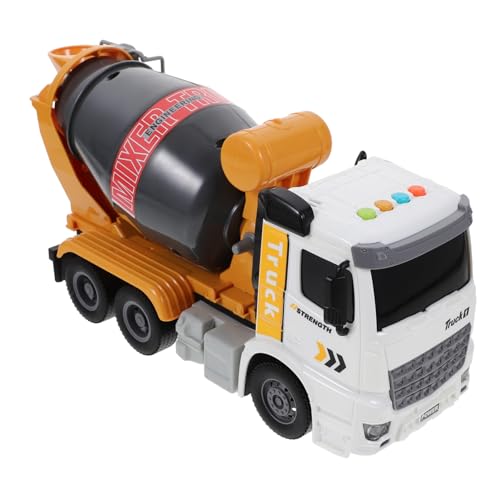 Abaodam Simulation Engineering Truck mit Licht und Musik Gelbes Baufahrzeug für Pull Back Funktion Kreatives Lernspielzeug für Ingenieurfahrzeuge für Kleine Bauarbeiter von Abaodam