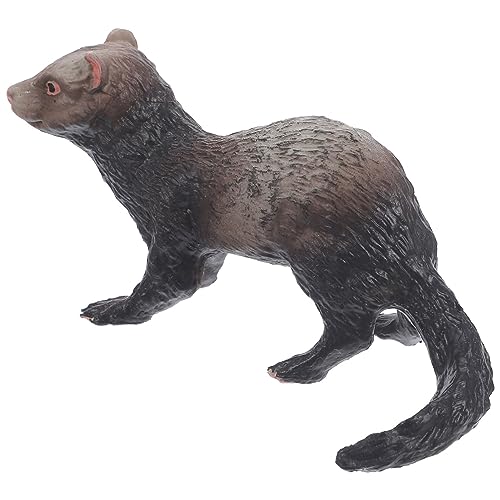 Abaodam Simulation Ferret Figurine aus Realistisches Tiermodell für Lernspielzeug Kognitiven Fähigkeiten Geeignet für Dekoration und Spiel im Kinderzimmer von Abaodam