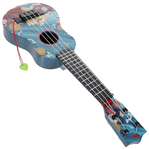 Abaodam Mini-gitarrenspielzeug Frühes Lernmusikinstrument Für Kleinkinder Jungen Und Mädchen Ukulelenspielzeug Sicheres Gitarrenspielzeug Für Jungen Und Mädchen von Abaodam