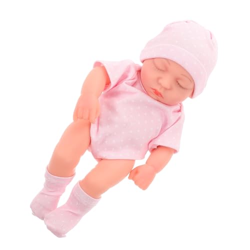 Abaodam Simulation Puppe Puppe Kleine Puppen Vinyl Rosa von Abaodam