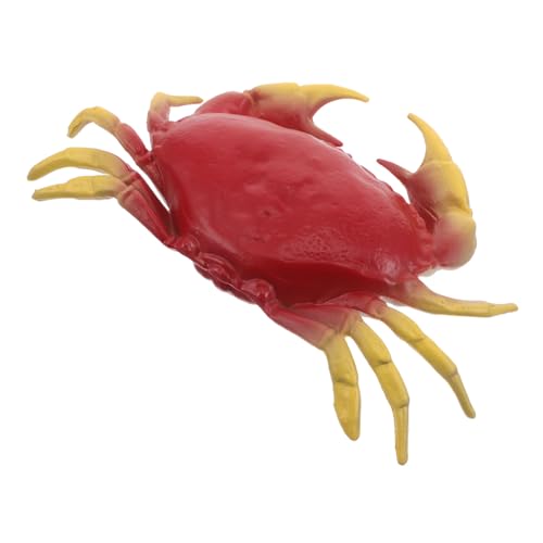 Abaodam Simulation Tiermodell Kinderspielzeug Krabbenspielzeug Krabbe Meerestierspielzeug Meerestierfiguren Kleine Meerestierfiguren Krabbenspielzeug Kunststoff Rot von Abaodam