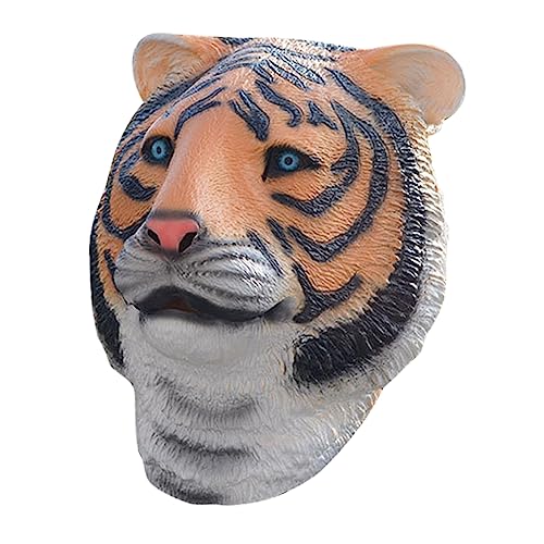 Abaodam Simulation Tiger Headdress Lustige Tiger Maske für Karneval Halloween und Maskeraden Atemaktive Kostümrequisite für Partys und Aufführungen von Abaodam