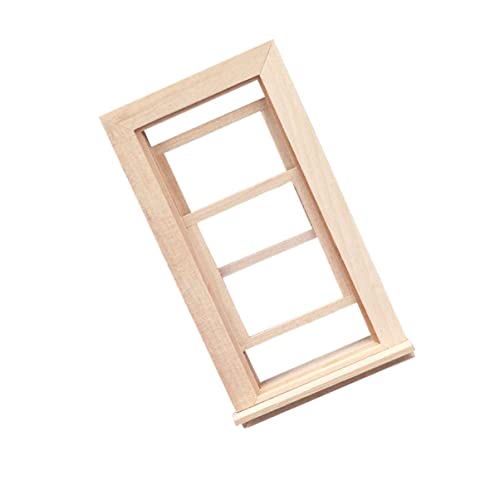 Abaodam Puppenhaus-miniaturtür Im Maßstab 112 – Dekorativer Fensterrahmen Aus Holz Für Spielhaus-Ornament Abaodam Puppenhaus-miniaturtür Im Maßstab 112 – Dekorativer Fensterrahmen Aus Holz Für Spielhaus-Ornament von Abaodam