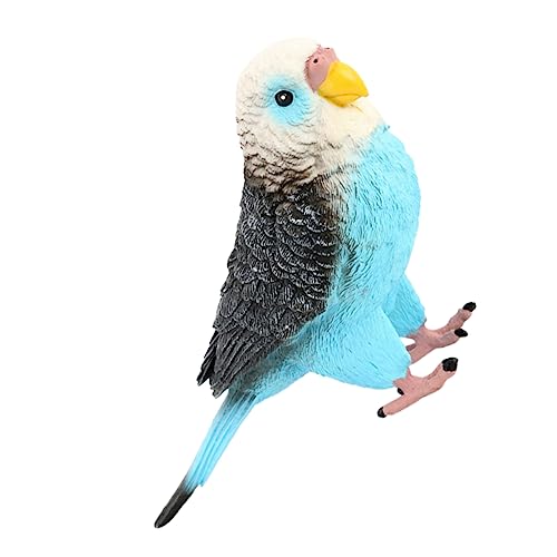 Abaodam Simulation Wellgerar Papagei Modell Lebensechte Vogel Dekoration für Künstliche Papagei aus Strapazierfähigem für Kreative Spiele und Foto von Abaodam