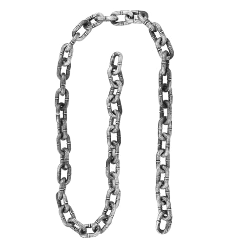 Abaodam Simulierte Eisenkettendekoration Halloween-Tischdecke gefälschte Kettenstütze co Halloween-Spinnennetz Abs Halloween dekorative Kette Halloween-Kette Kette für Halloween von Abaodam